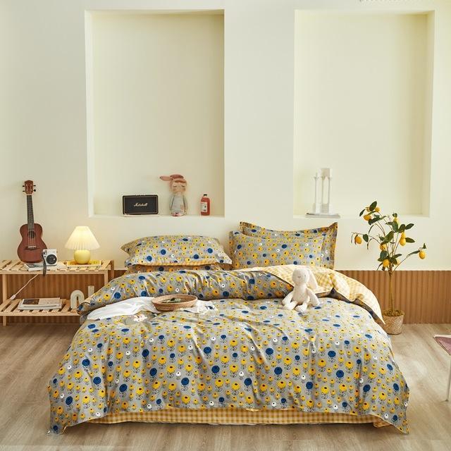 Yellow Pastoral Bedding set